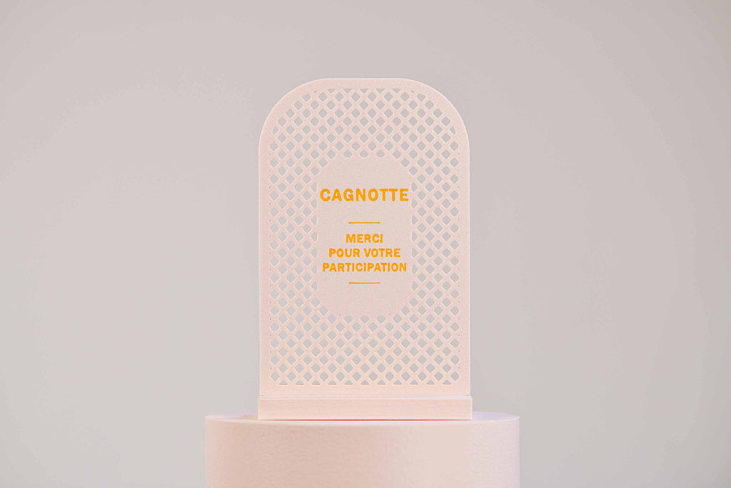 Ecriteau "Cagnotte" - Croisillons