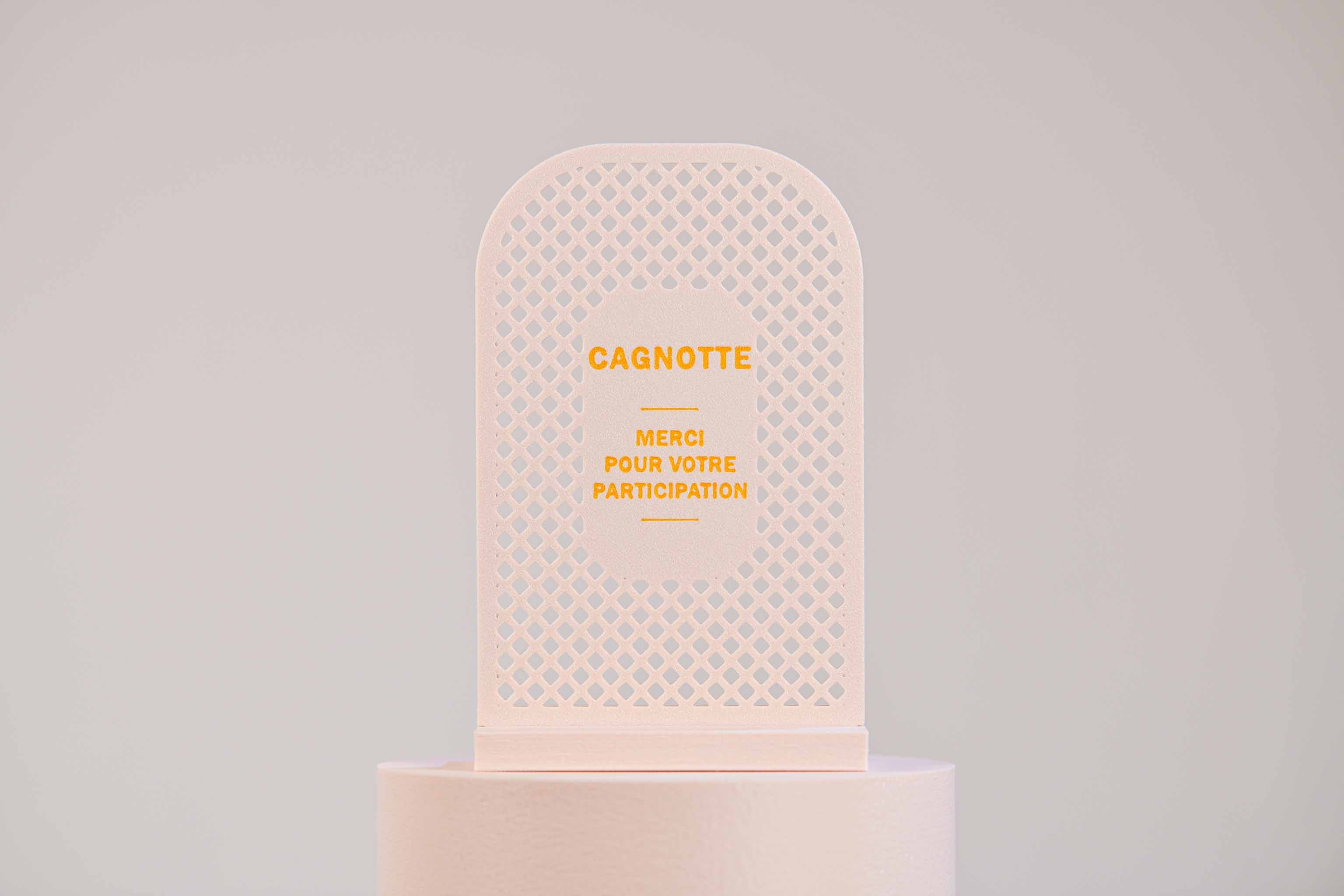 Ecriteau "Cagnotte" - Croisillons