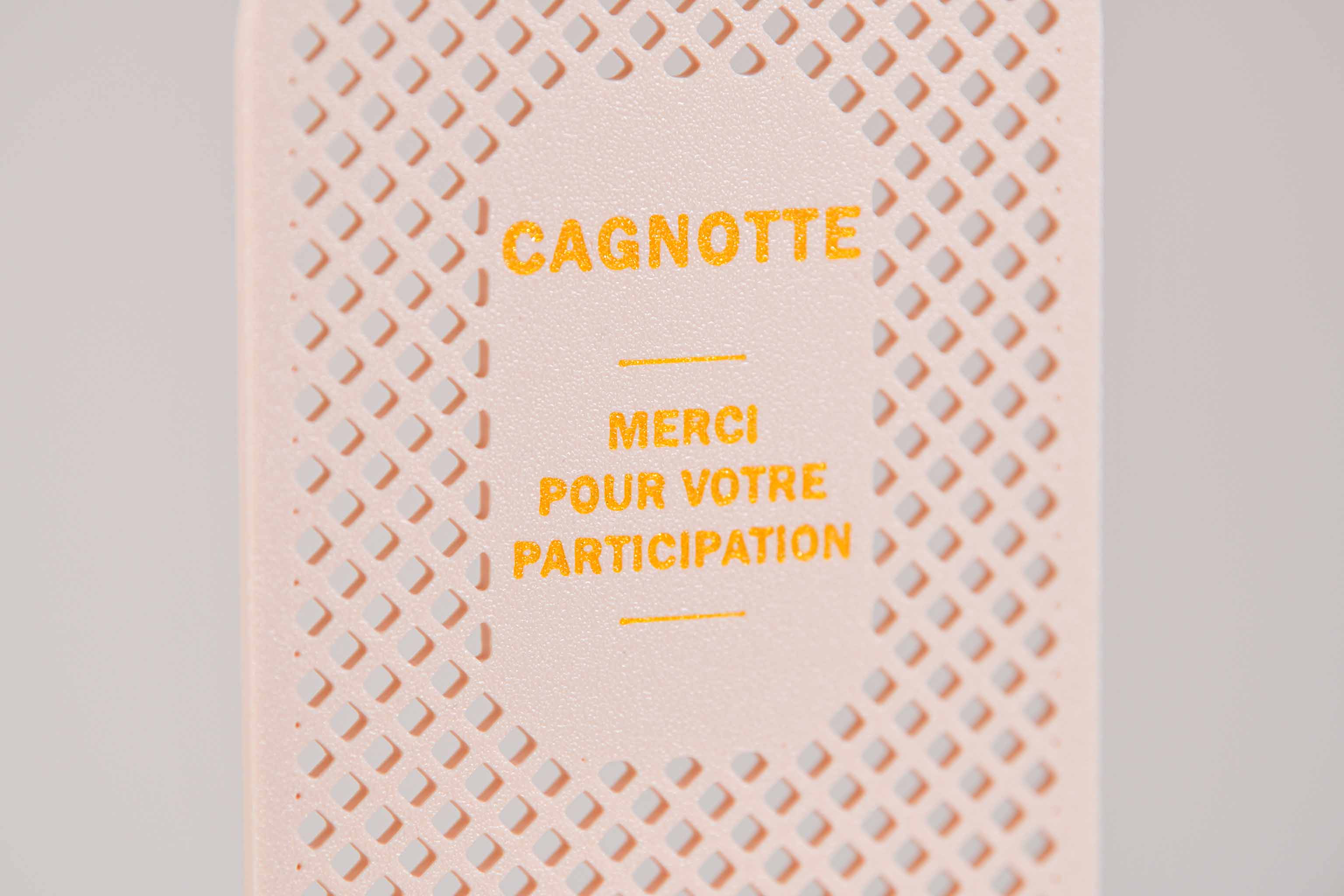 Ecriteau "Cagnotte" - Croisillons