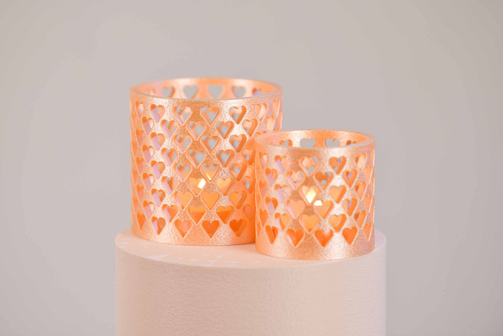 Bougeoir LED - Cœurs (petit)