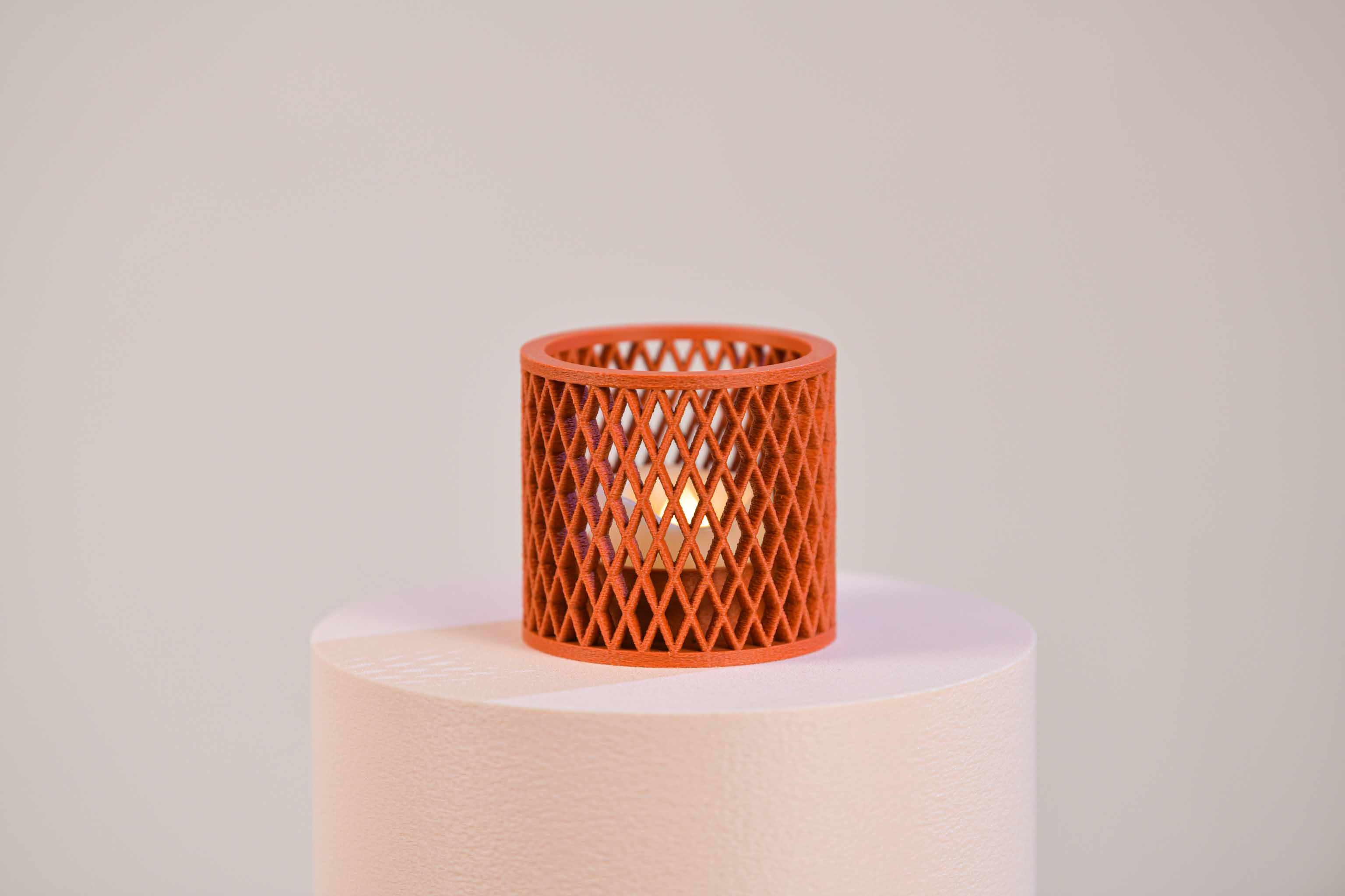 Bougeoir LED - Croisillons (petit)