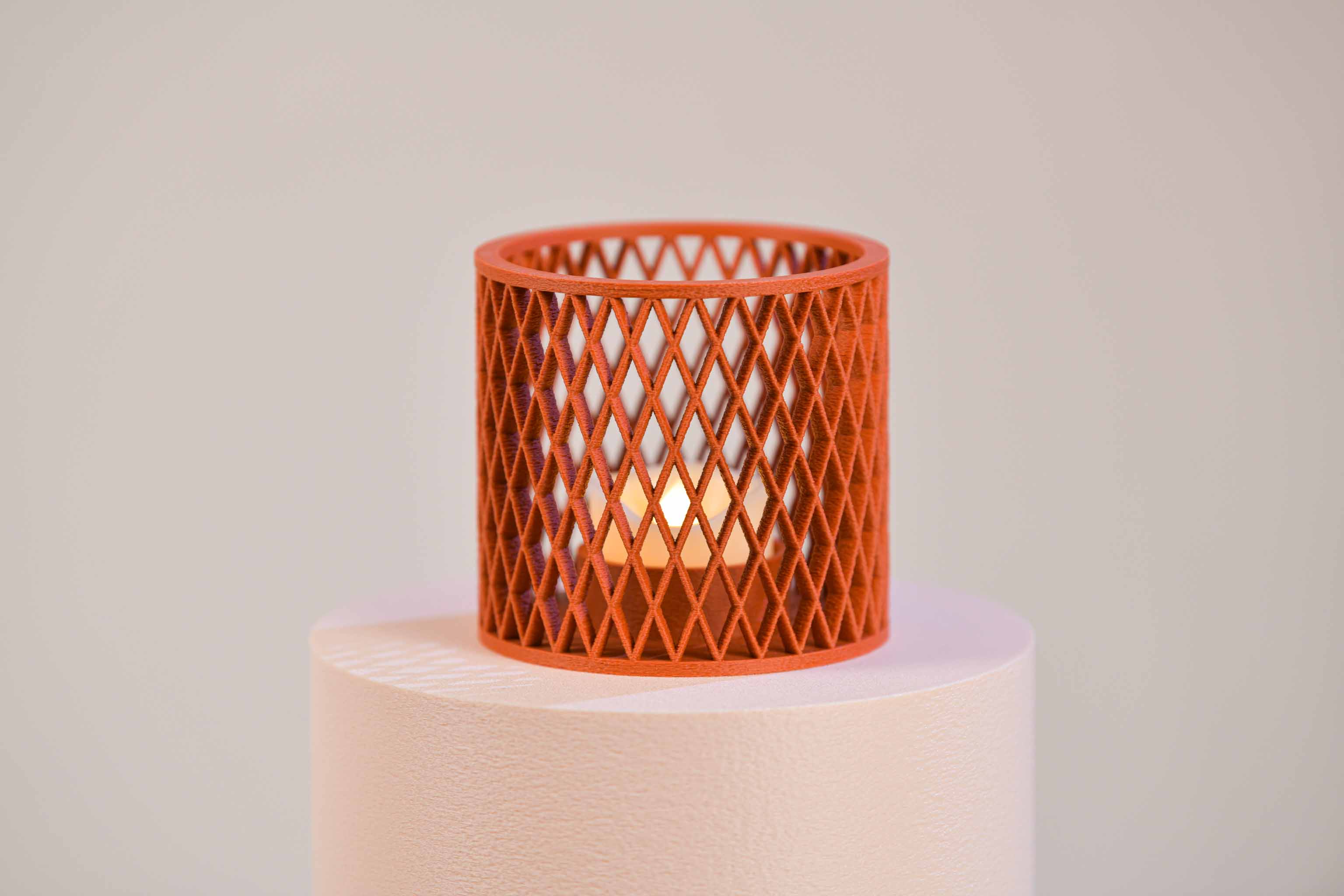 Bougeoir LED - Croisillons (grand)