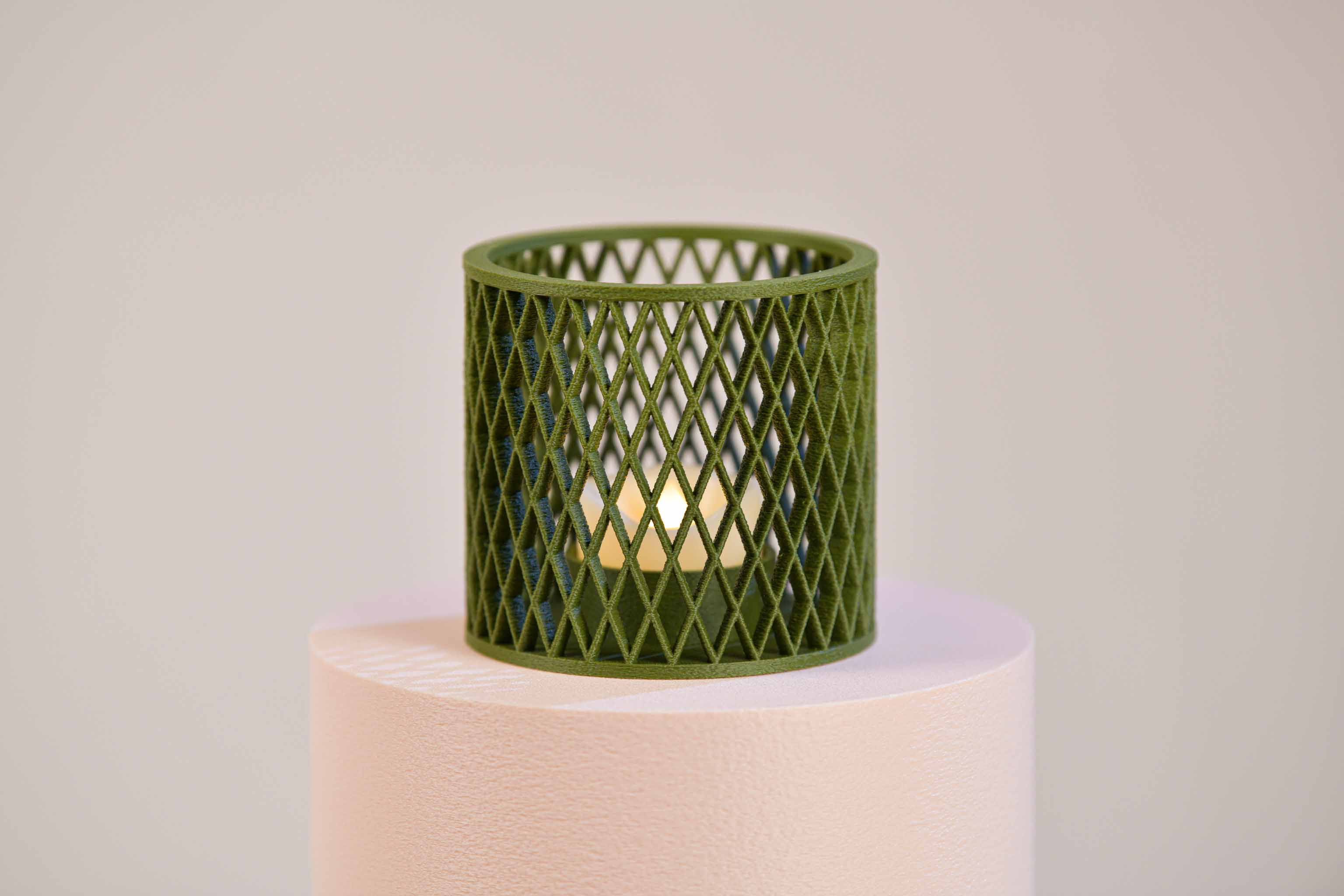 Bougeoir LED - Croisillons (grand)