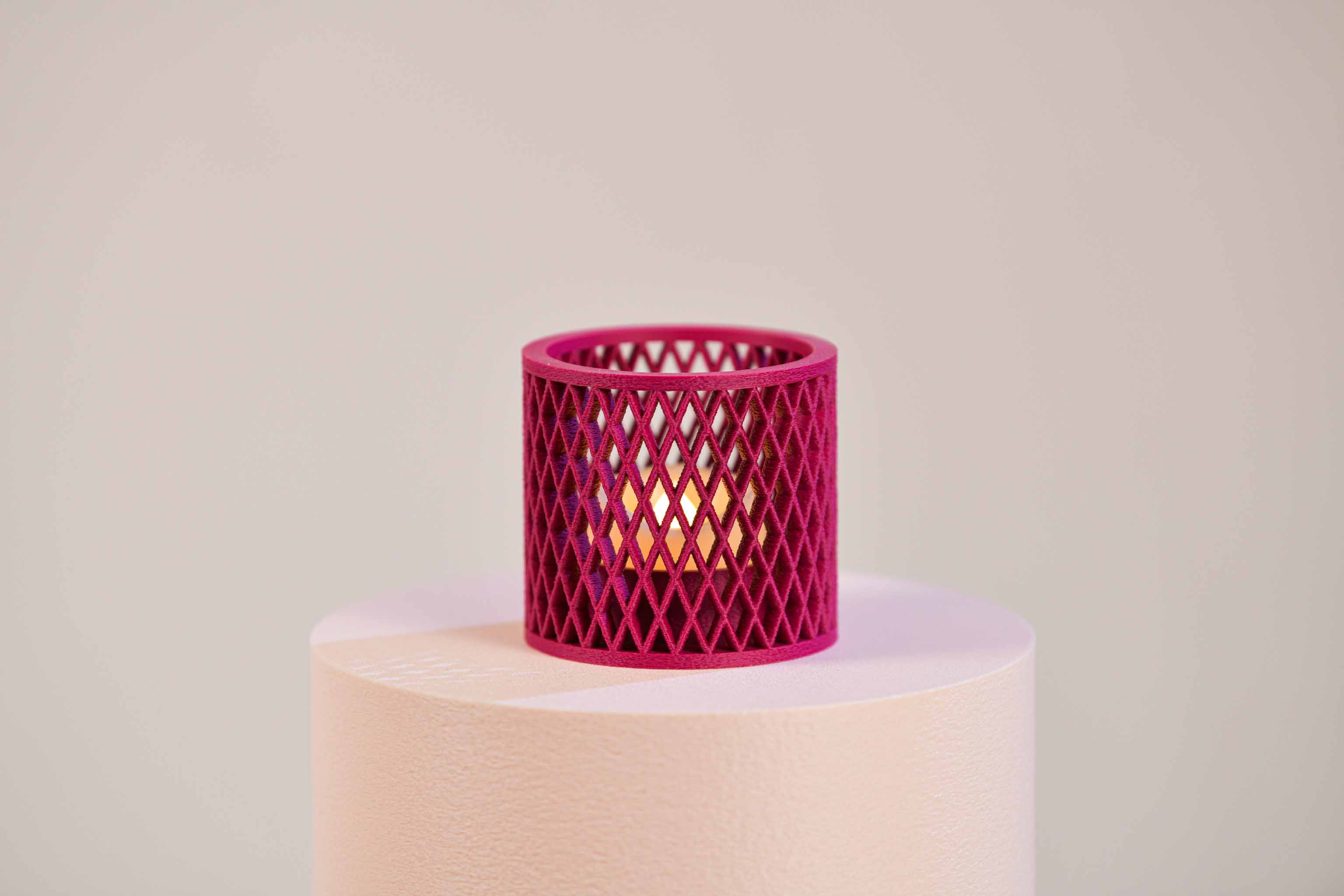 Bougeoir LED - Croisillons (petit)