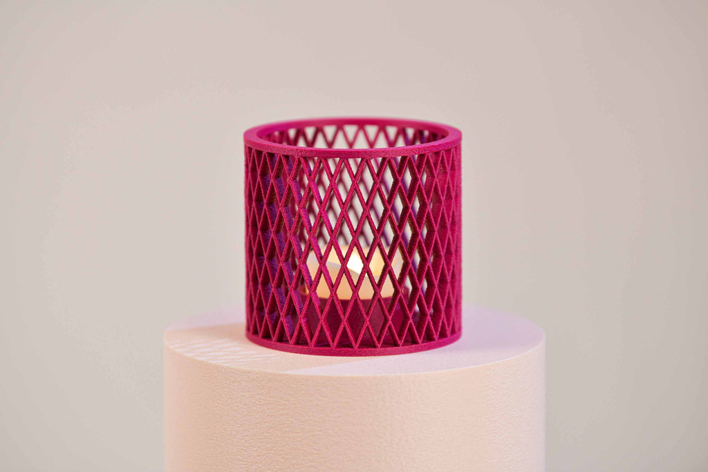 Bougeoir LED - Croisillons (grand)