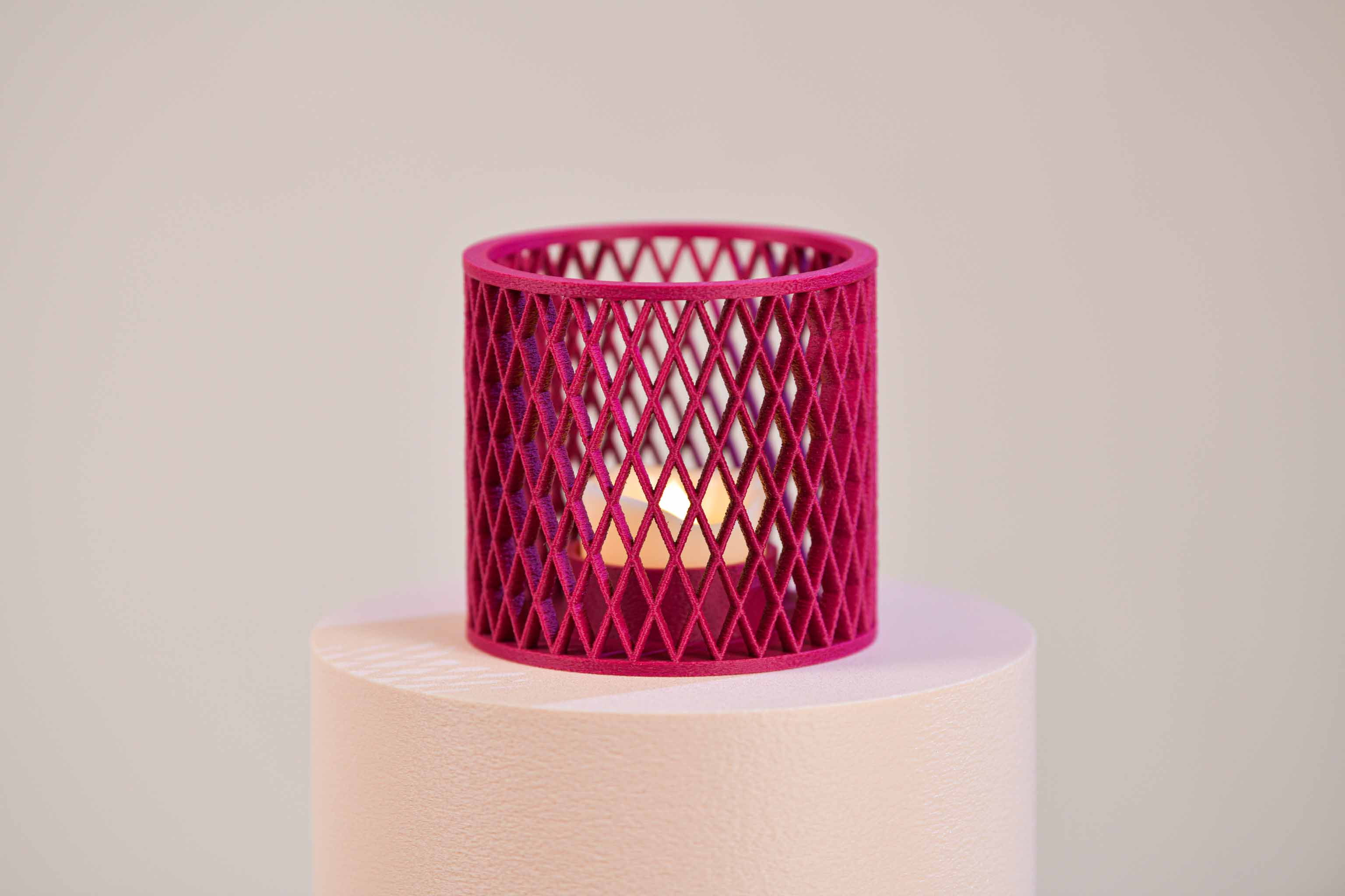 Bougeoir LED - Croisillons (grand)