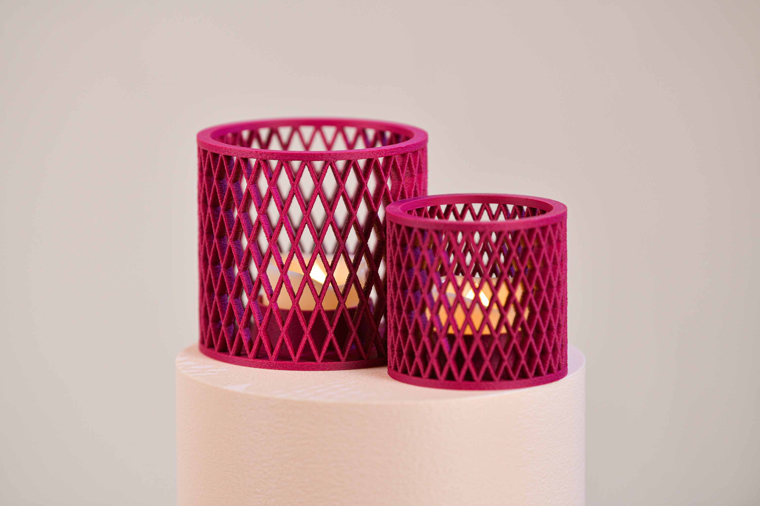 Bougeoir LED - Croisillons (petit)