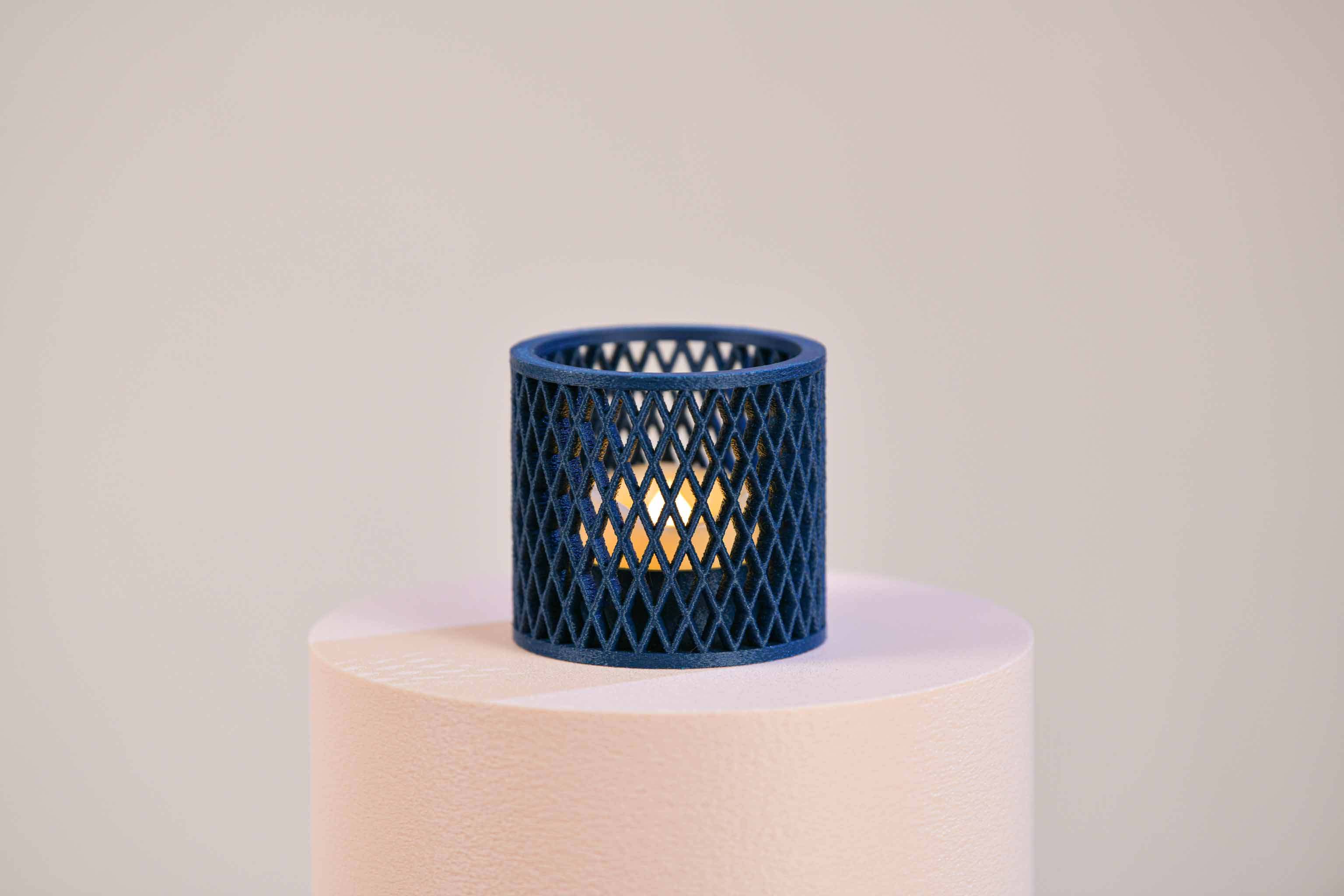 Bougeoir LED - Croisillons (petit)