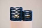 Duo de bougeoirs LED - Croisillons