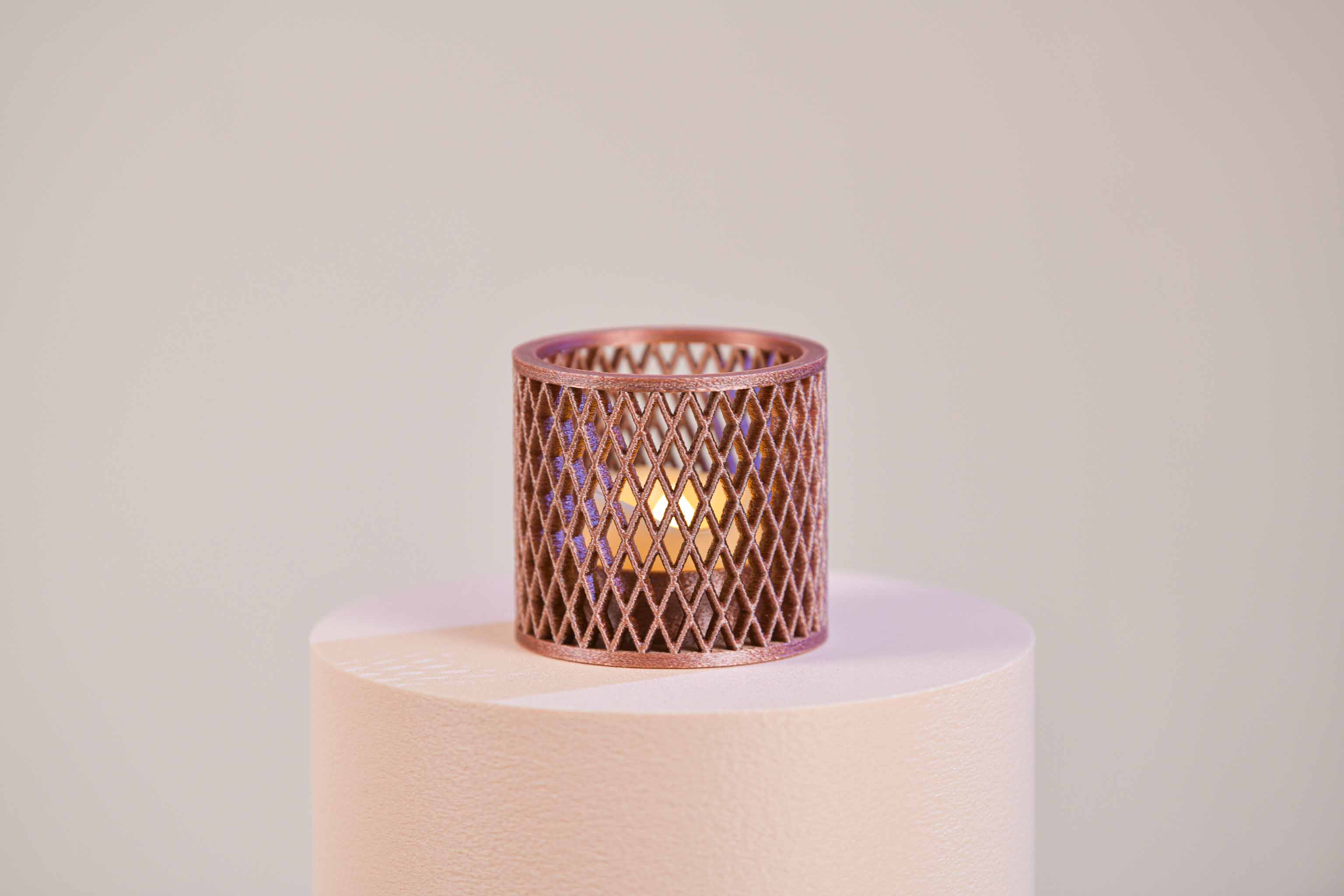 Bougeoir LED - Croisillons (petit)