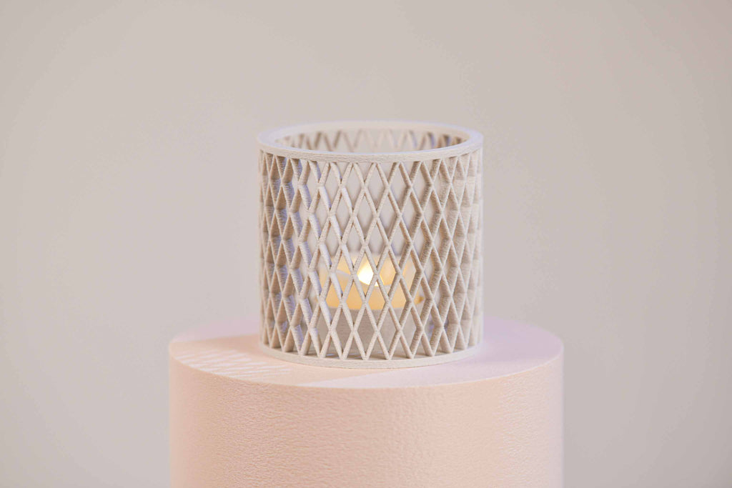 Bougeoir LED - Croisillons (grand)