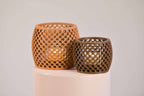 Duo de bougeoirs LED - Petits pois