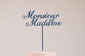 Cake topper "Monsieur et Madame" - Romantique