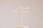 Cake topper prénoms personnalisé - Romantique