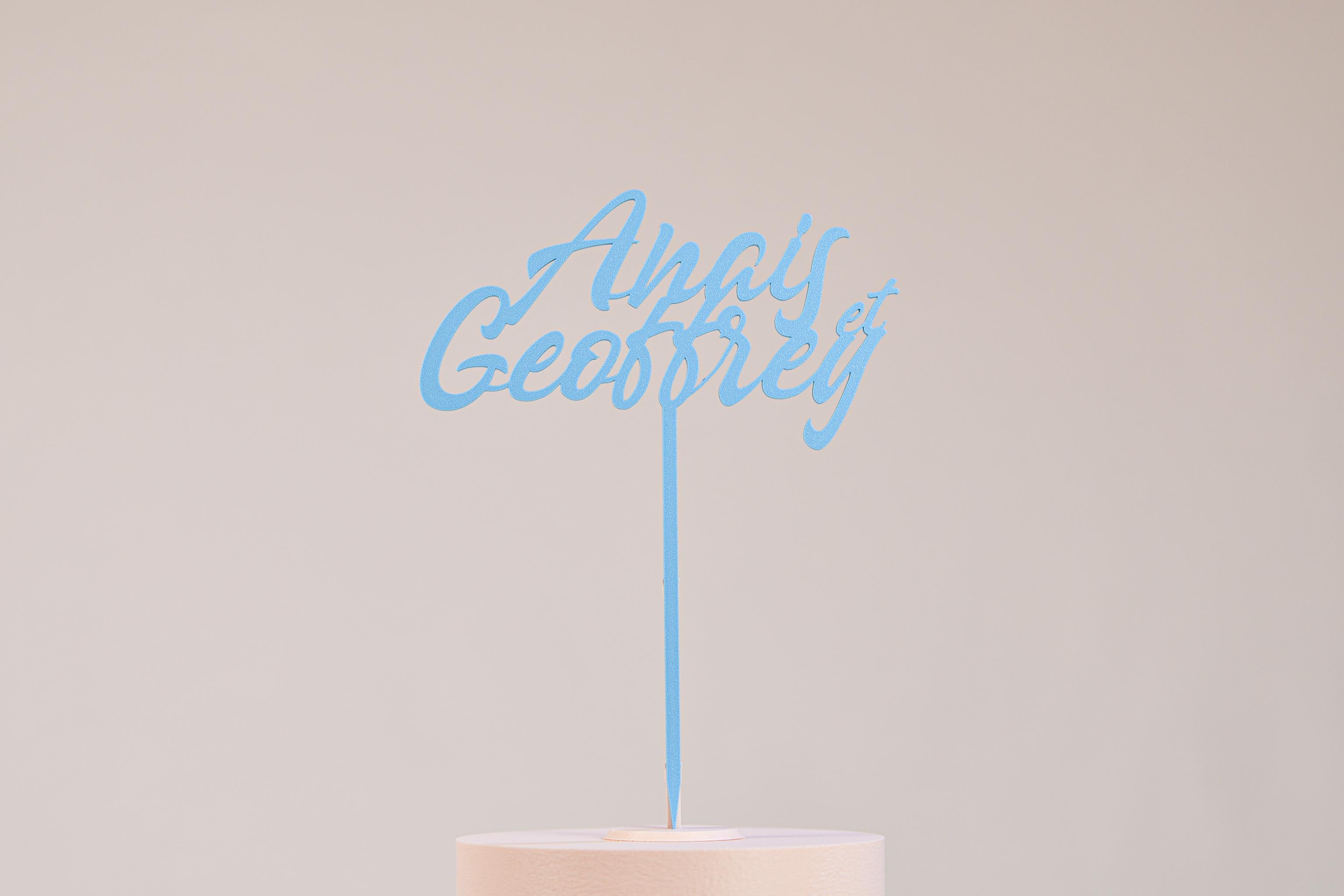 Cake topper prénoms personnalisé - Pop