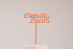 Cake topper prénoms personnalisé - Chic