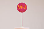 Cake topper initiales personnalisé - Pop