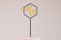 Cake topper initiales personnalisé - Chic