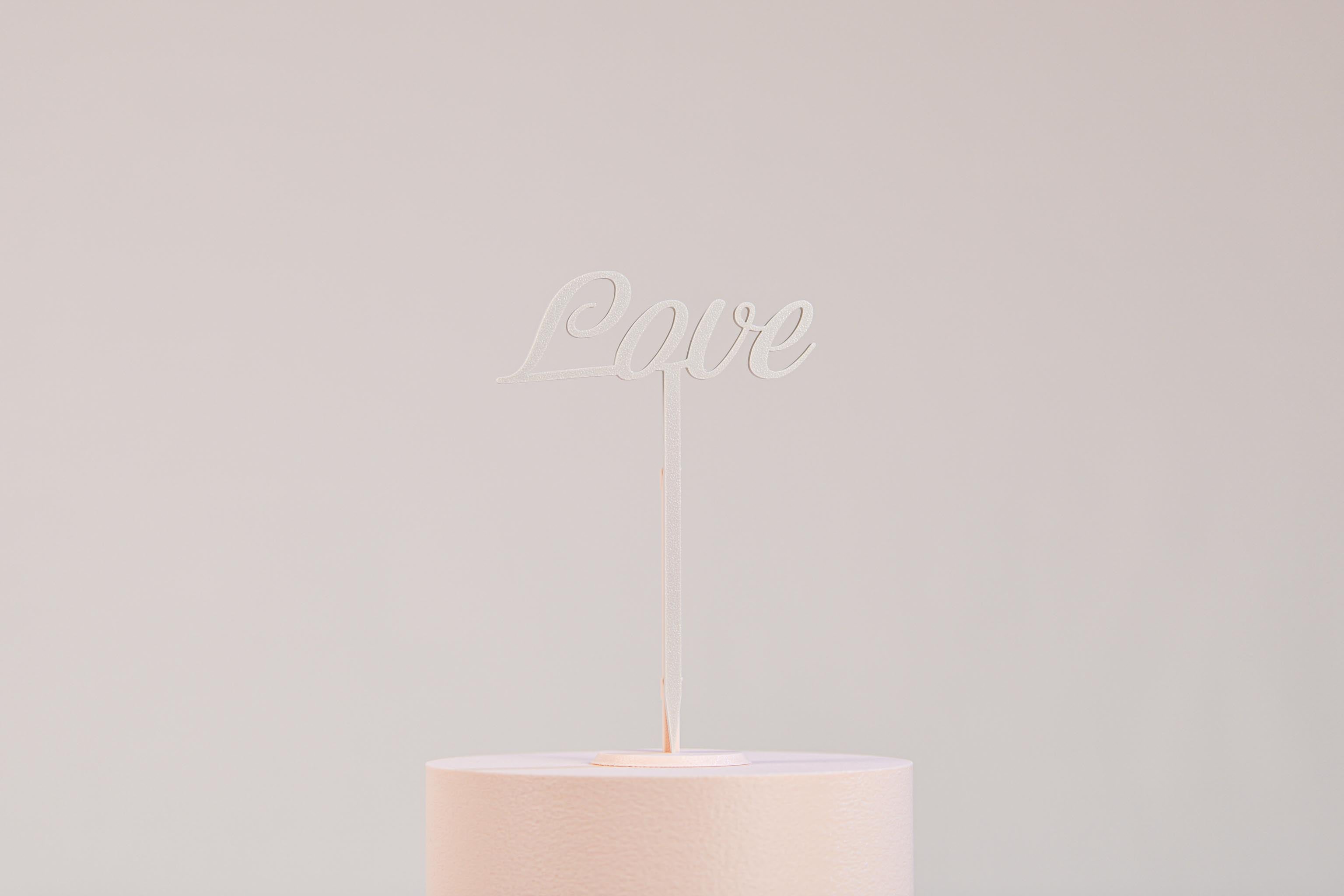 Cake topper "Love" - Chic