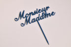 Cake topper "Monsieur et Madame" - Romantique
