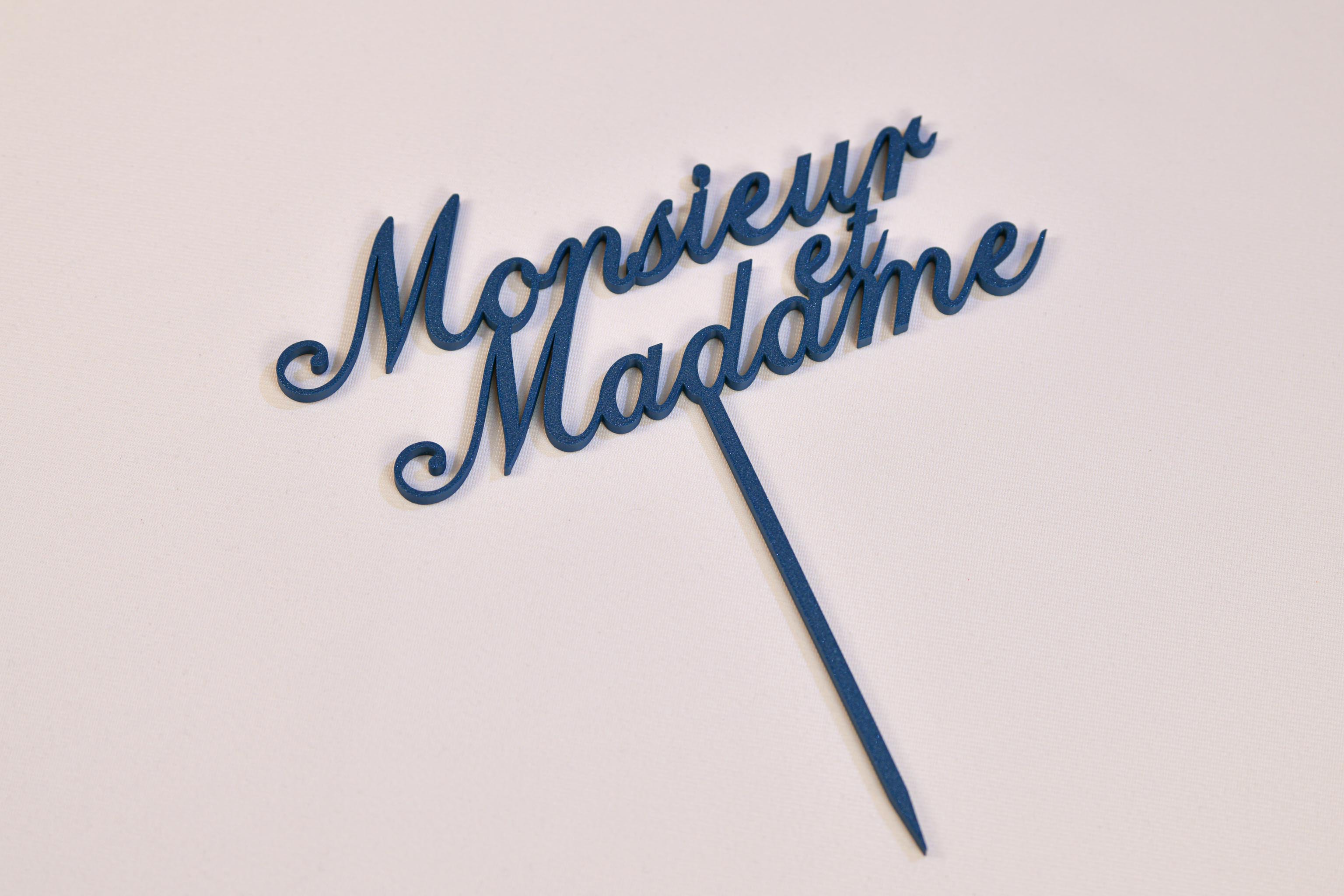 Cake topper "Monsieur et Madame" - Romantique