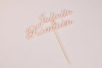 Cake topper prénoms personnalisé - Romantique