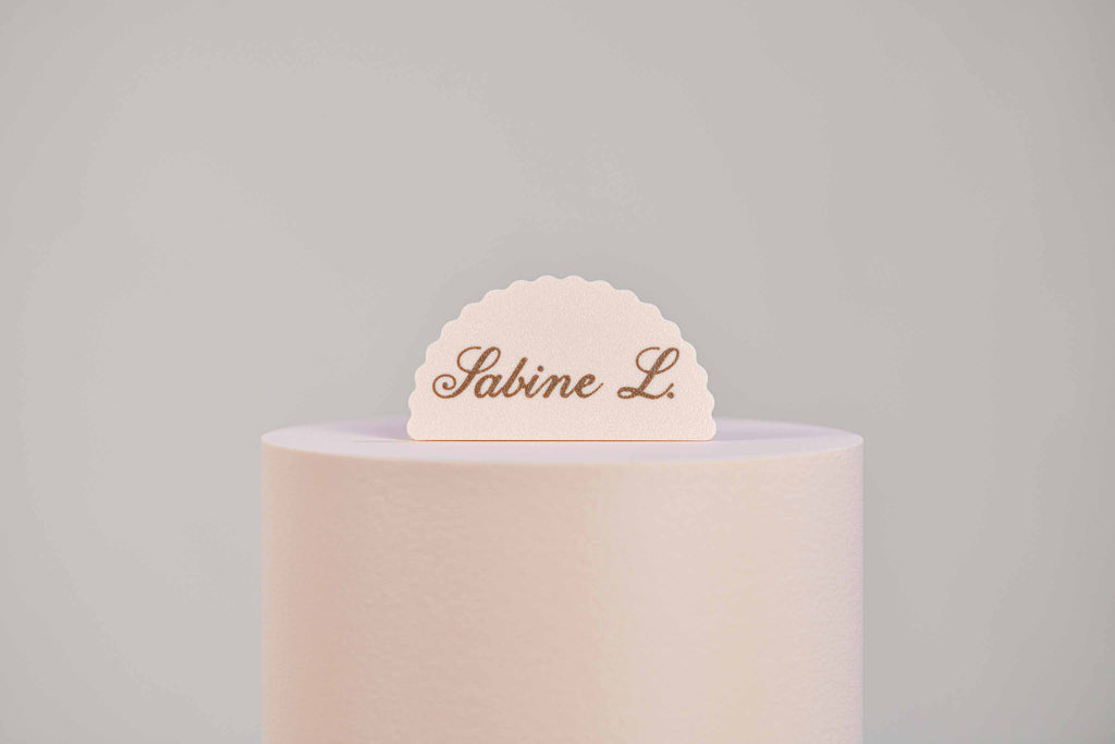 Marque-place présentoir personnalisé - Romantique