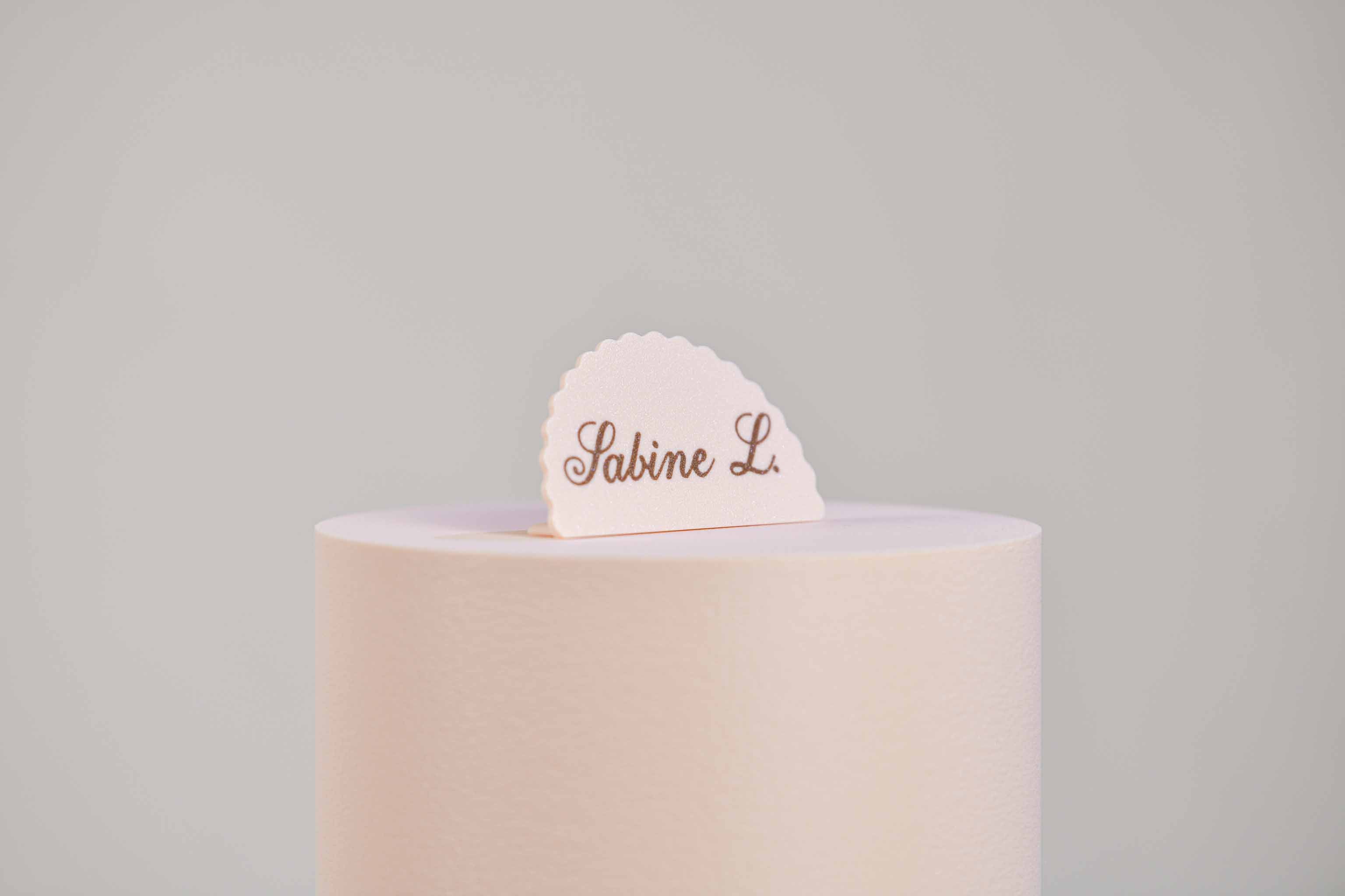 Marque-place présentoir personnalisé - Romantique