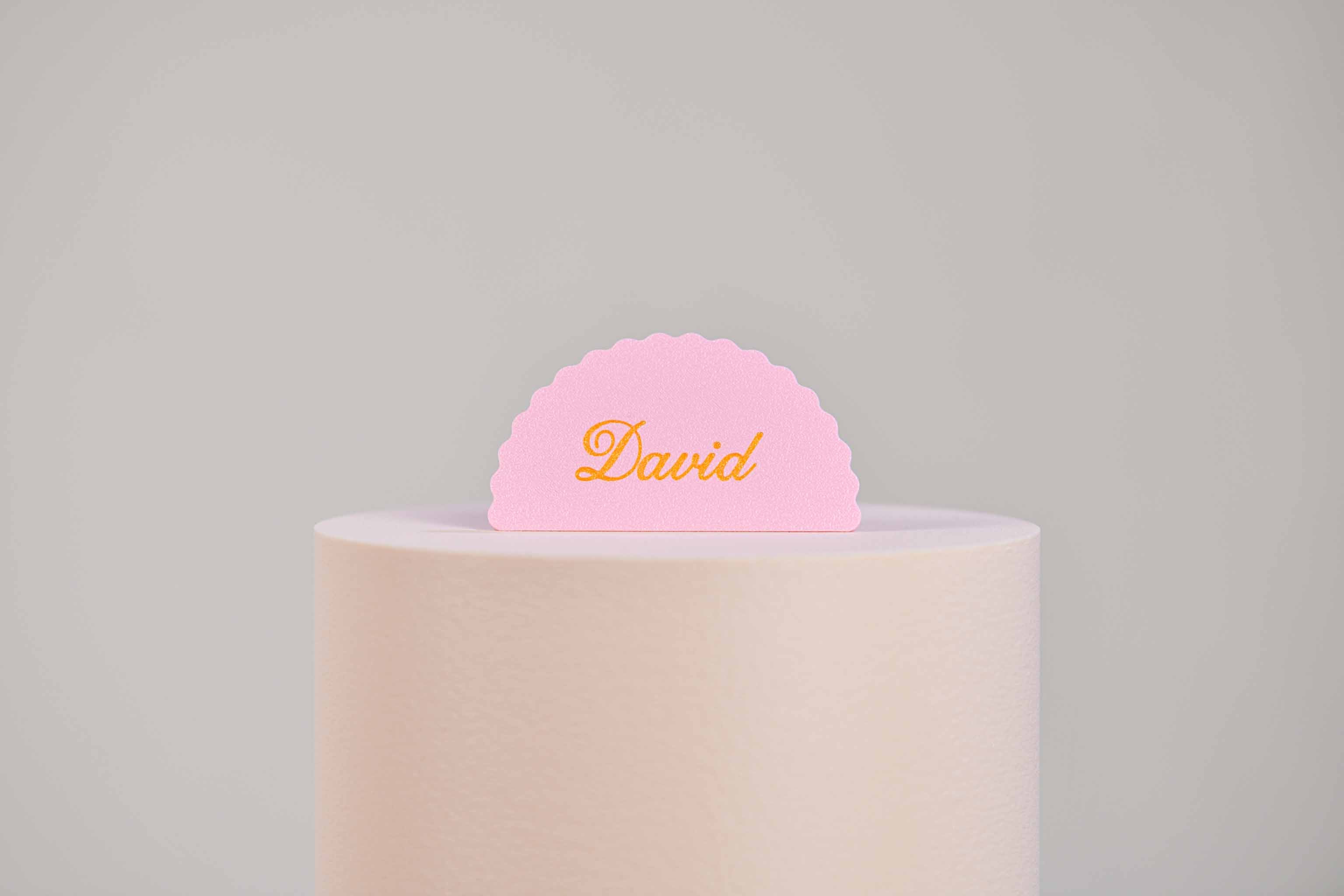 Marque-place présentoir personnalisé - Romantique