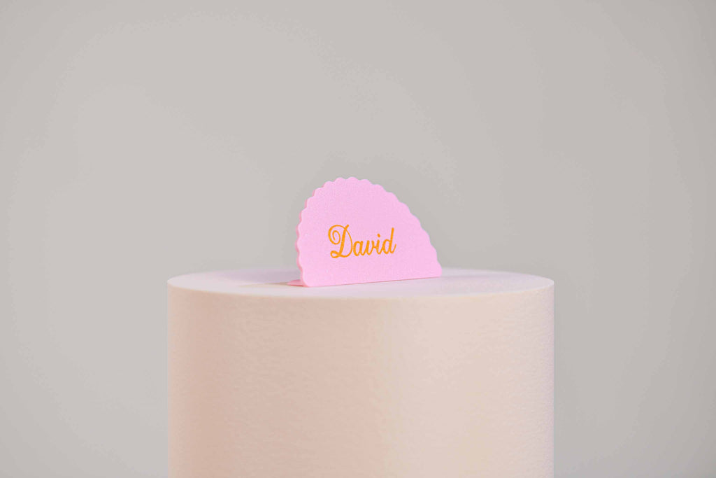 Marque-place présentoir personnalisé - Romantique