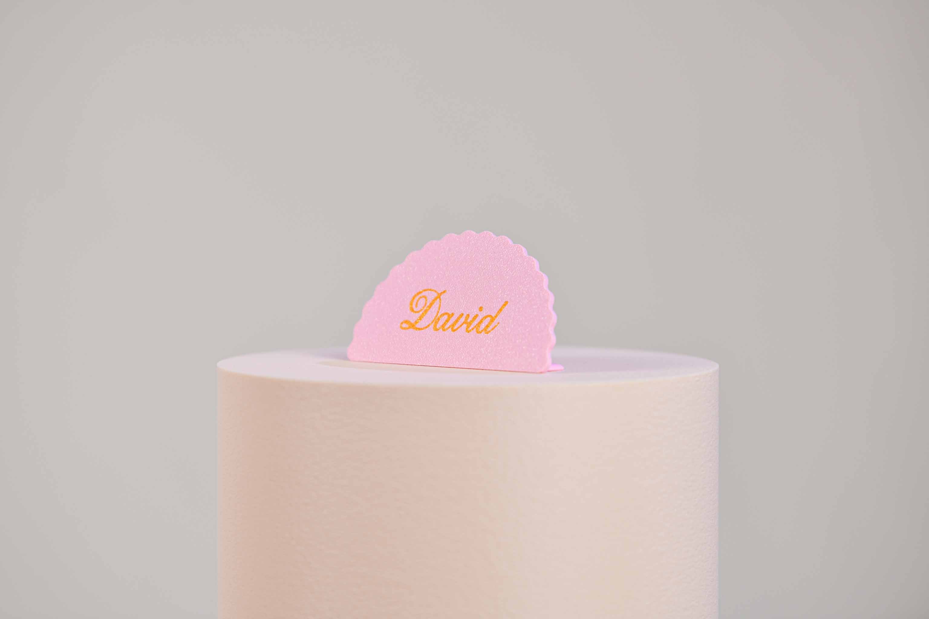 Marque-place présentoir personnalisé - Romantique