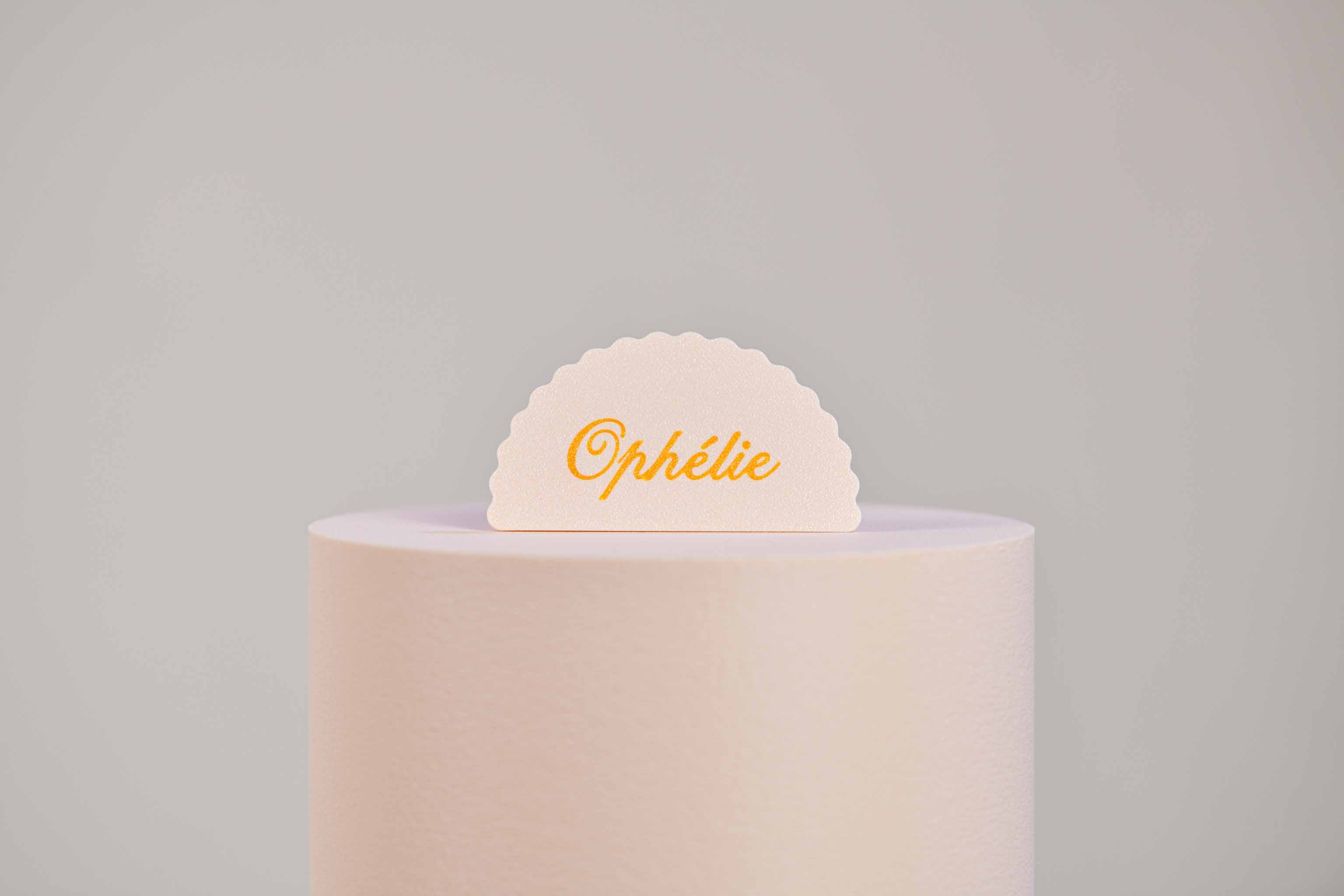 Marque-place présentoir personnalisé - Romantique