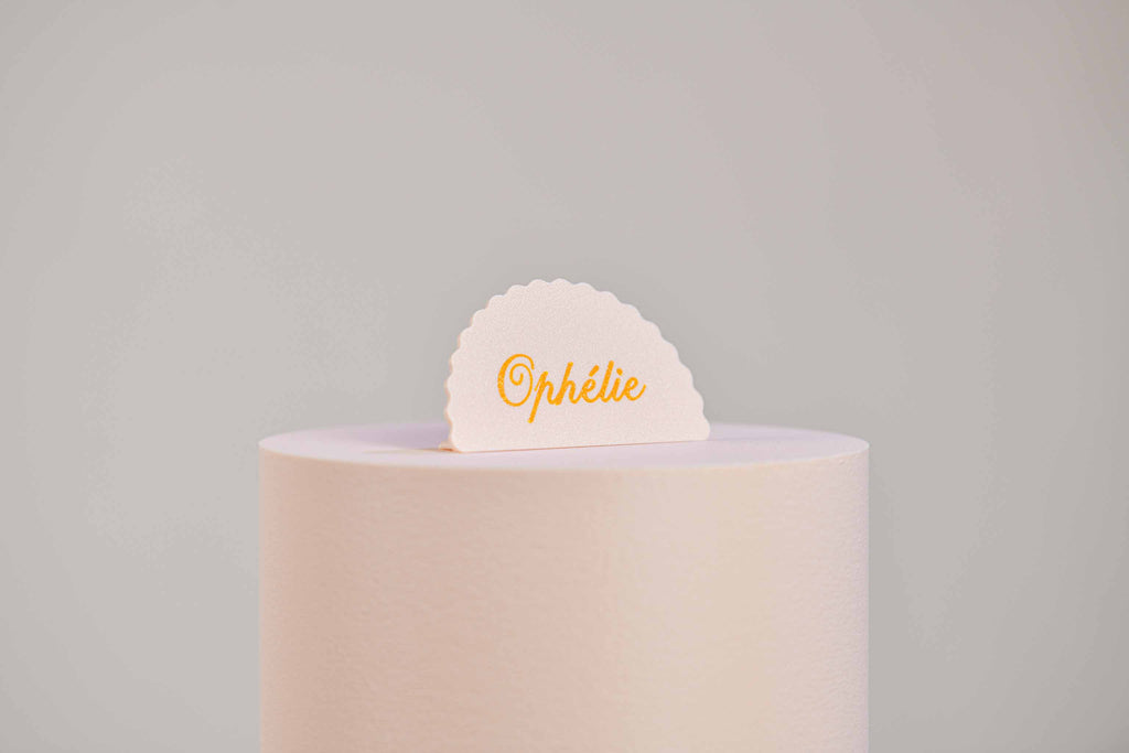 Marque-place présentoir personnalisé - Romantique