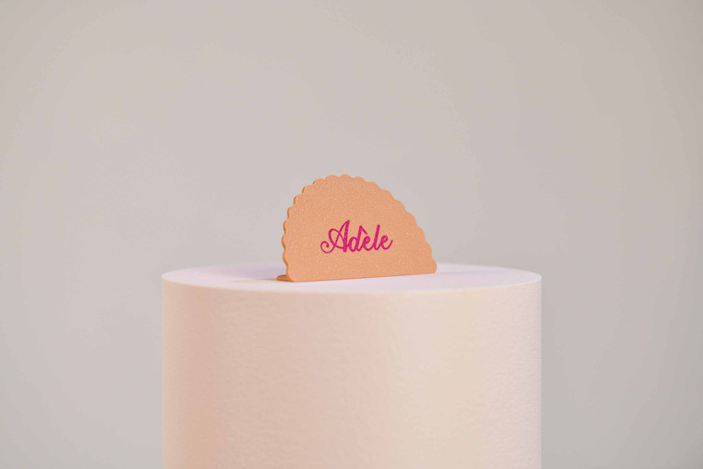 Marque-place présentoir personnalisé - Romantique