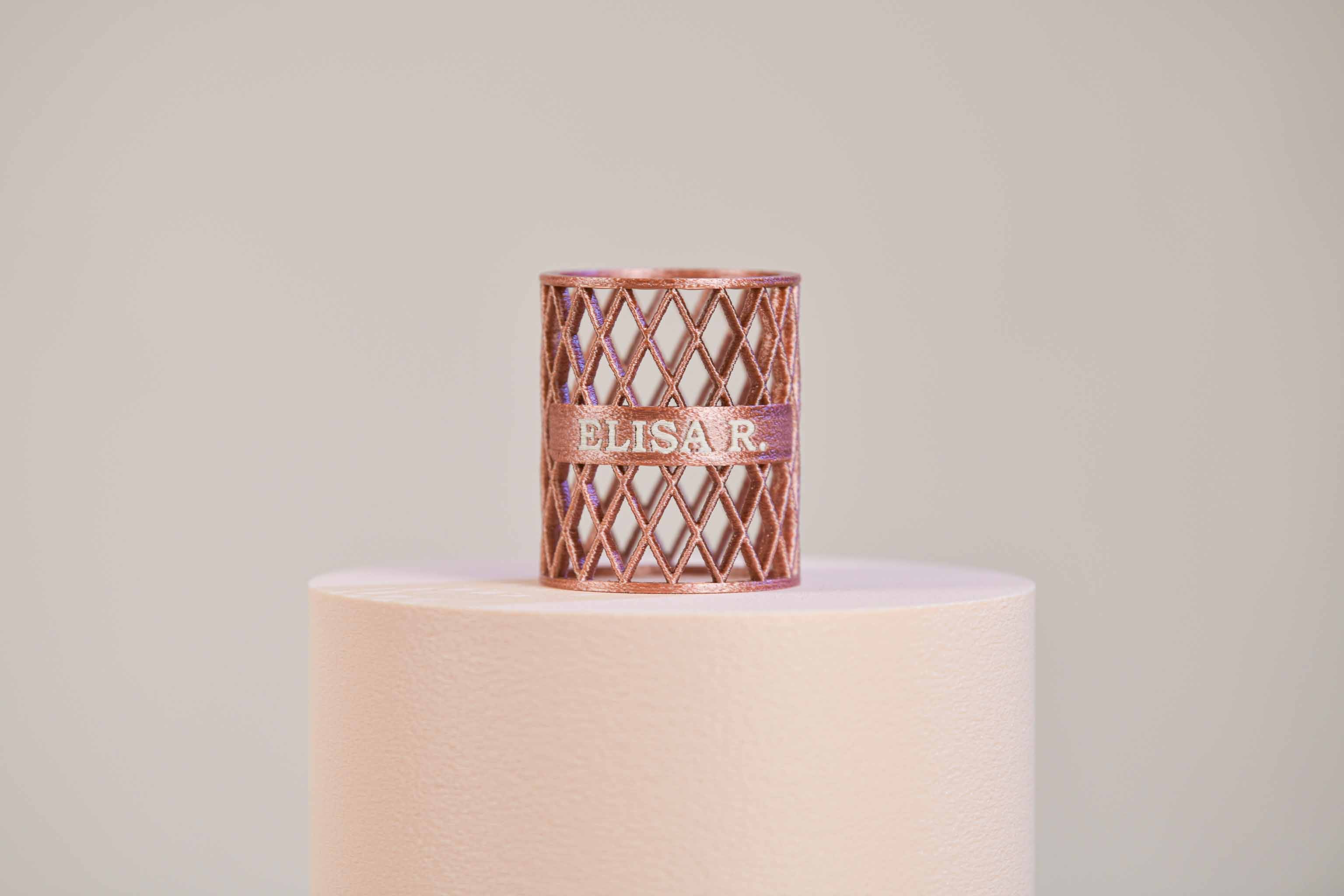 Marque-place noeud de serviette personnalisé - Chic