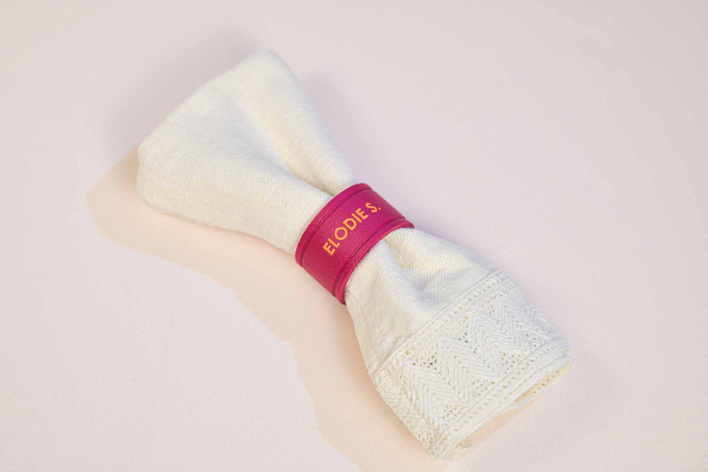 Marque-place noeud de serviette personnalisé - Pop