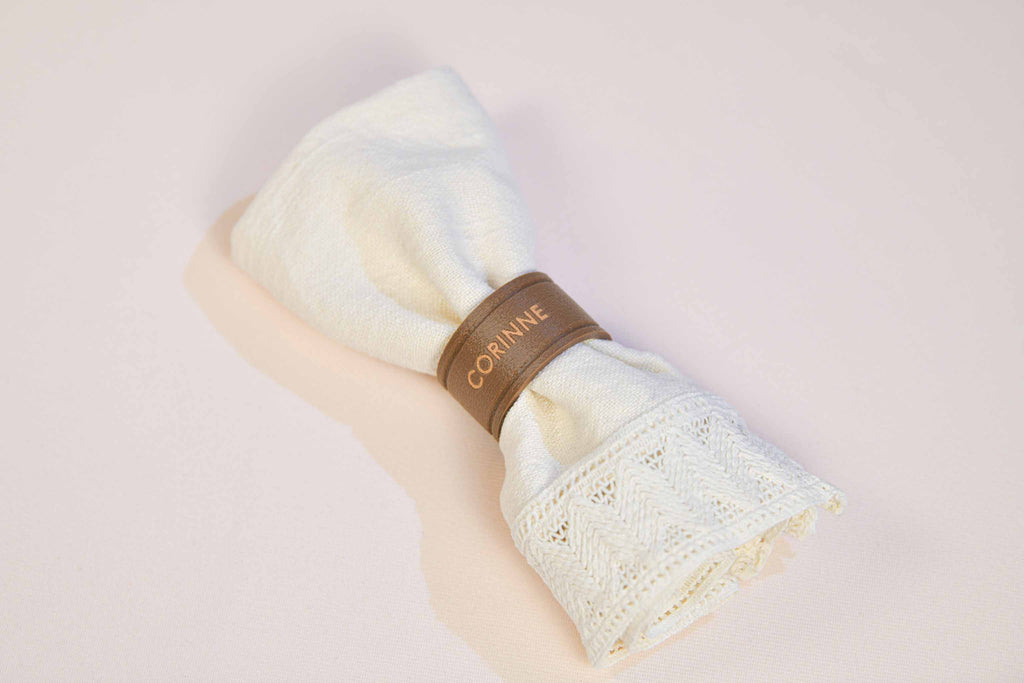 Marque-place noeud de serviette personnalisé - Pop