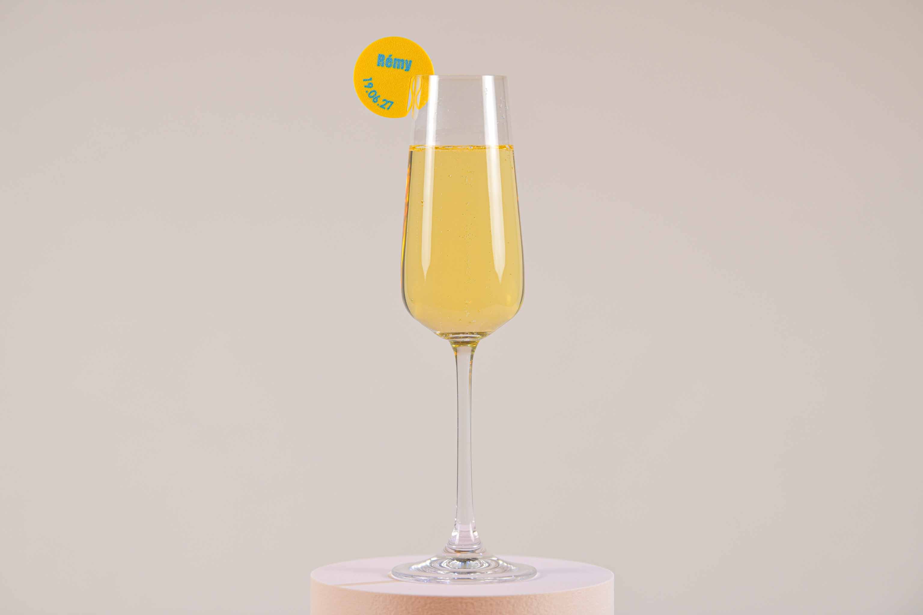 Marque-verre personnalisé - Rondelle