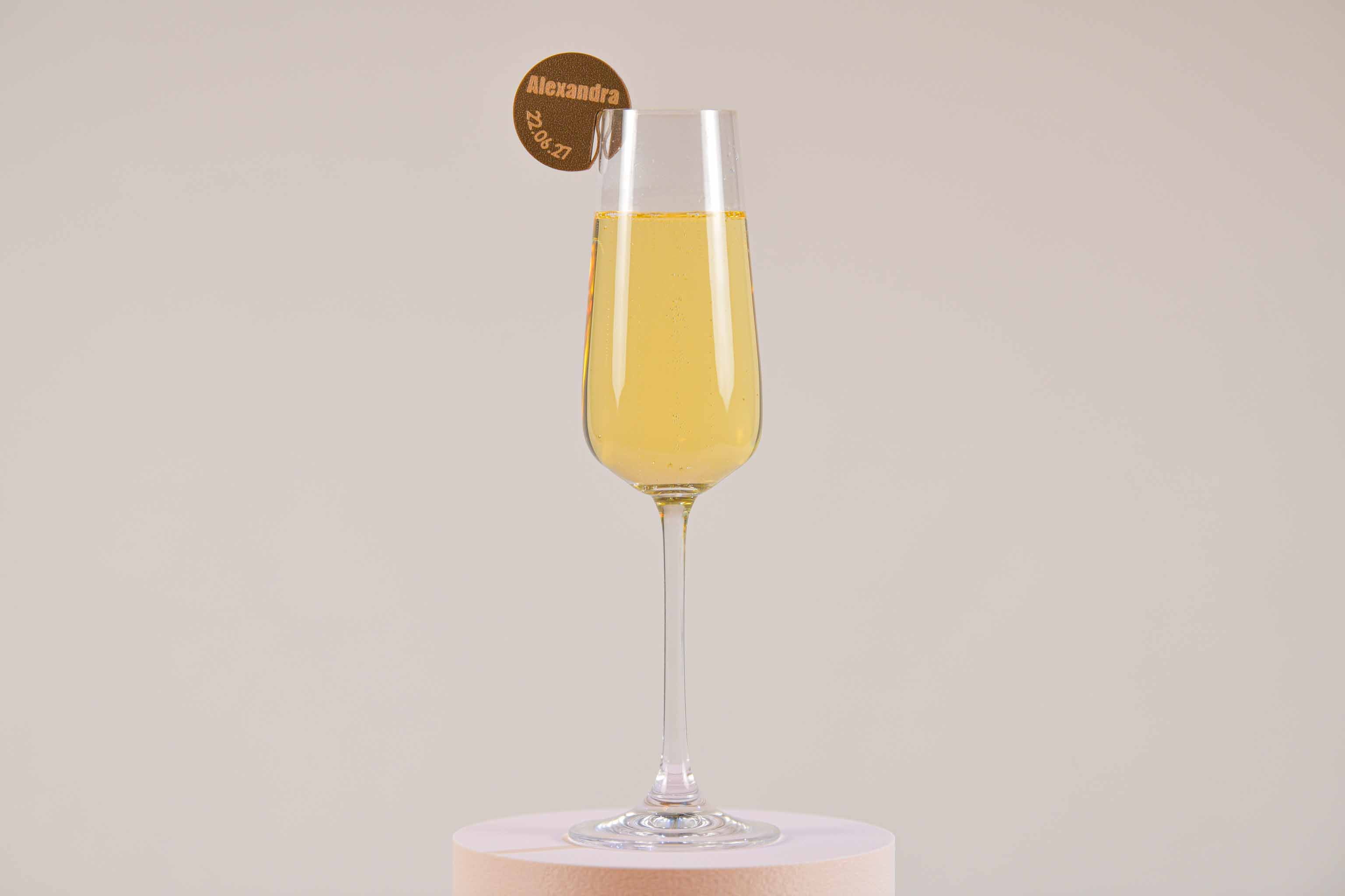 Marque-verre personnalisé - Rondelle