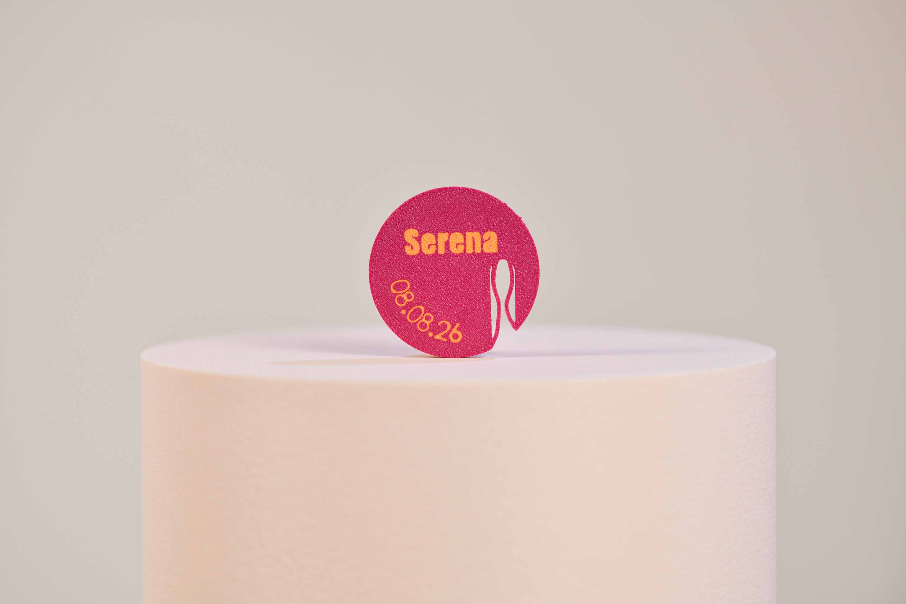 Marque-verre personnalisé - Rondelle