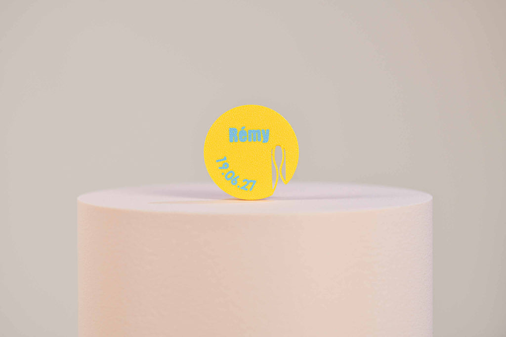 Marque-verre personnalisé - Rondelle