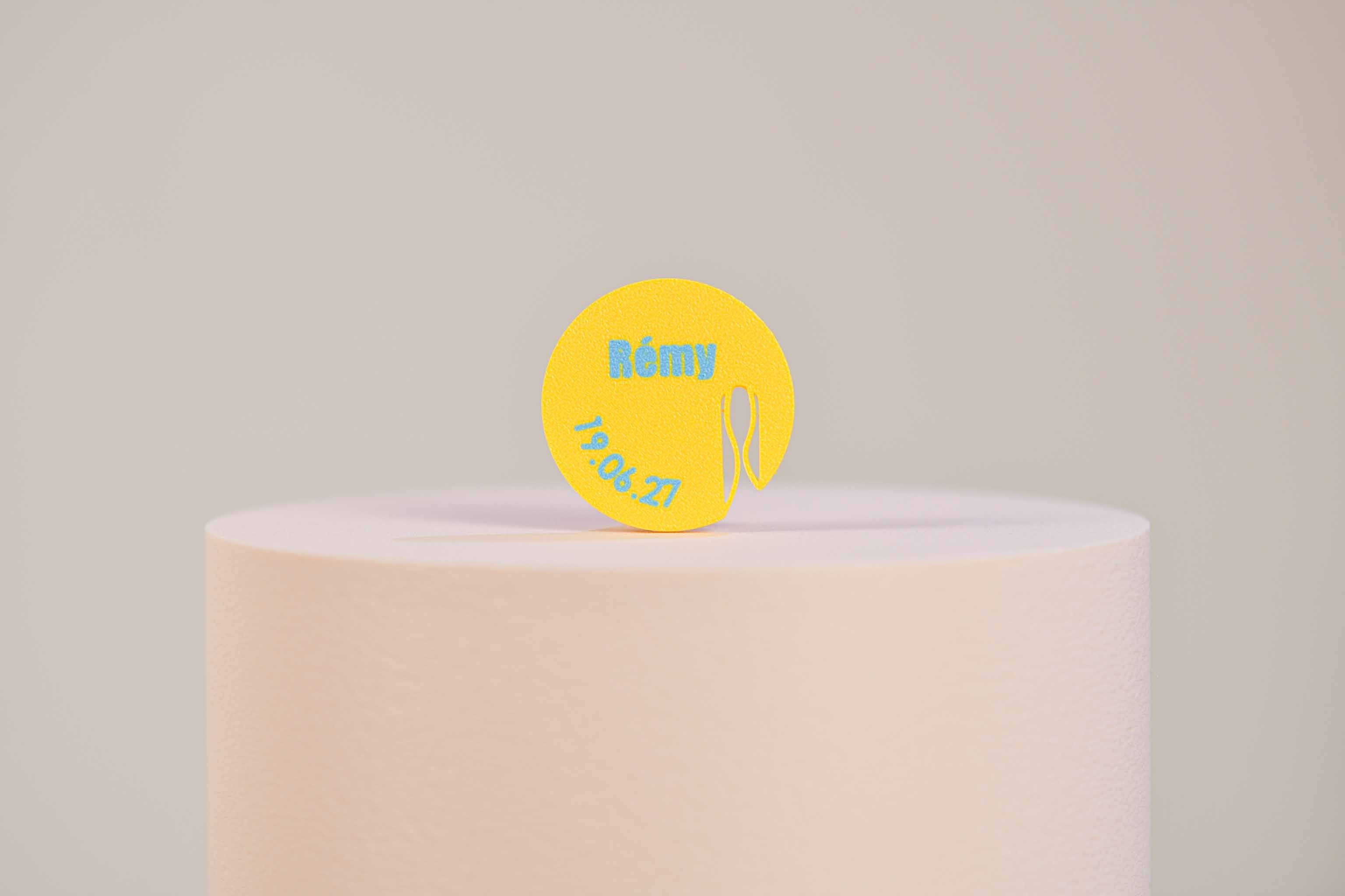 Marque-verre personnalisé - Rondelle