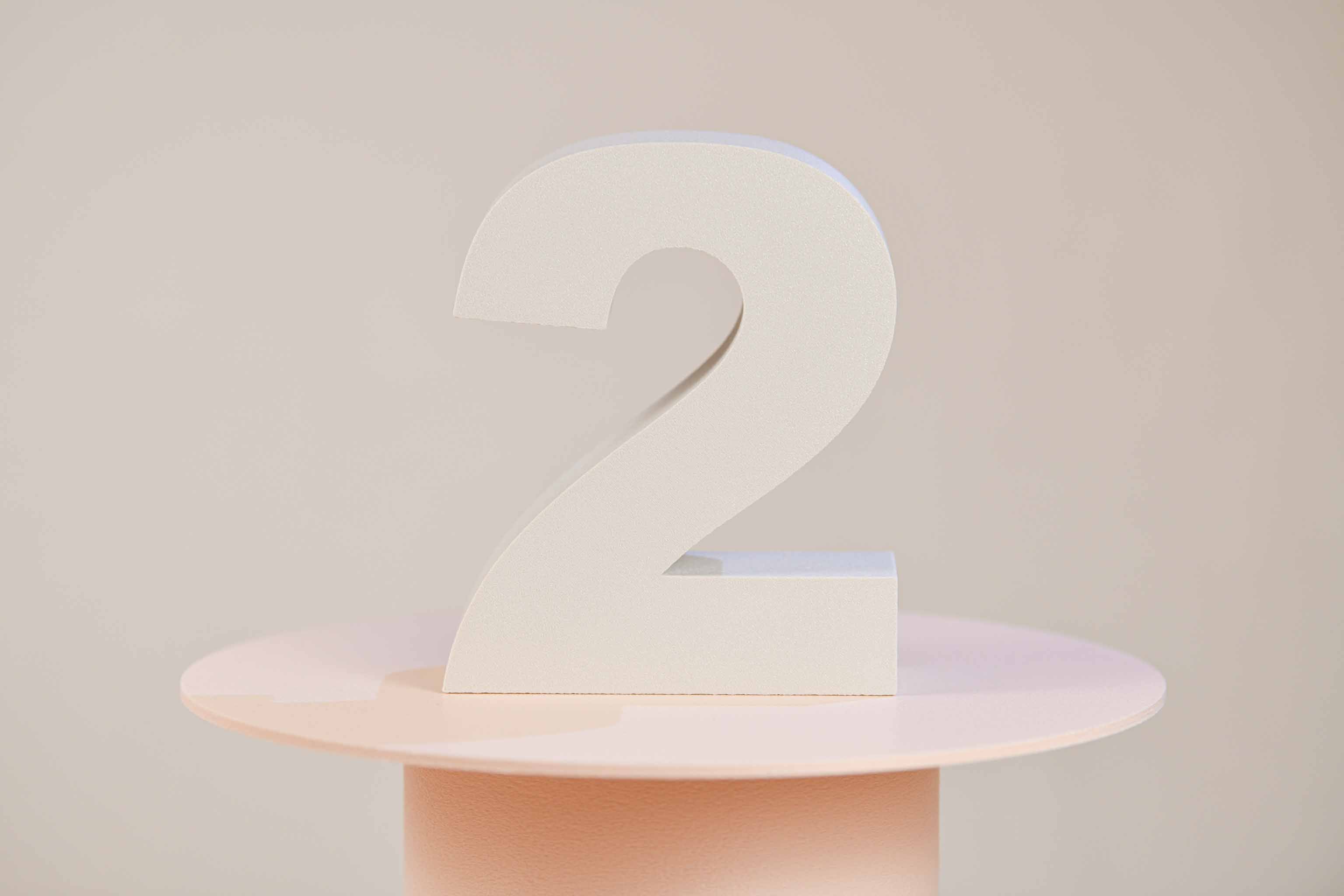 Numéro de table - Grand chiffre