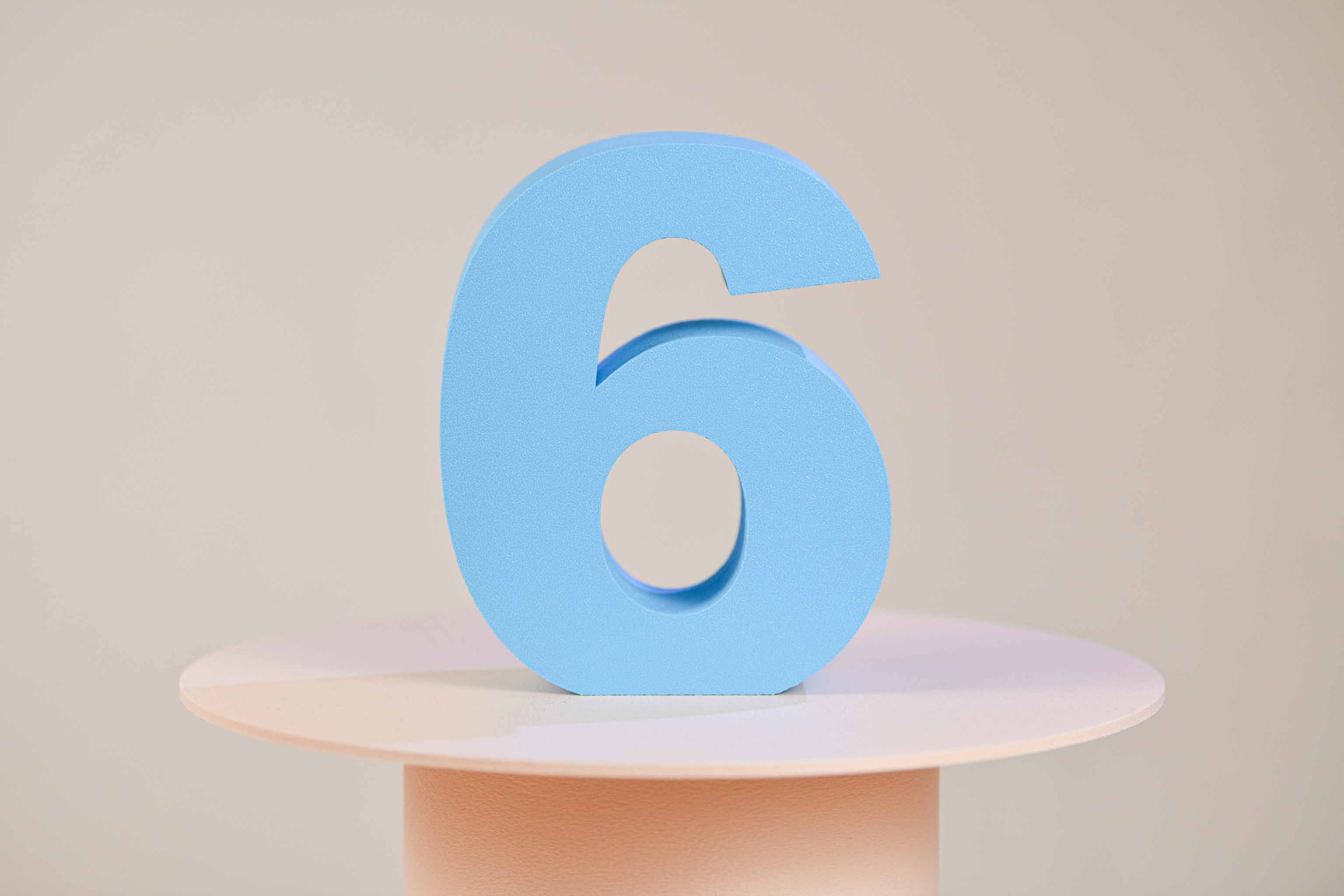 Numéro de table - Grand chiffre