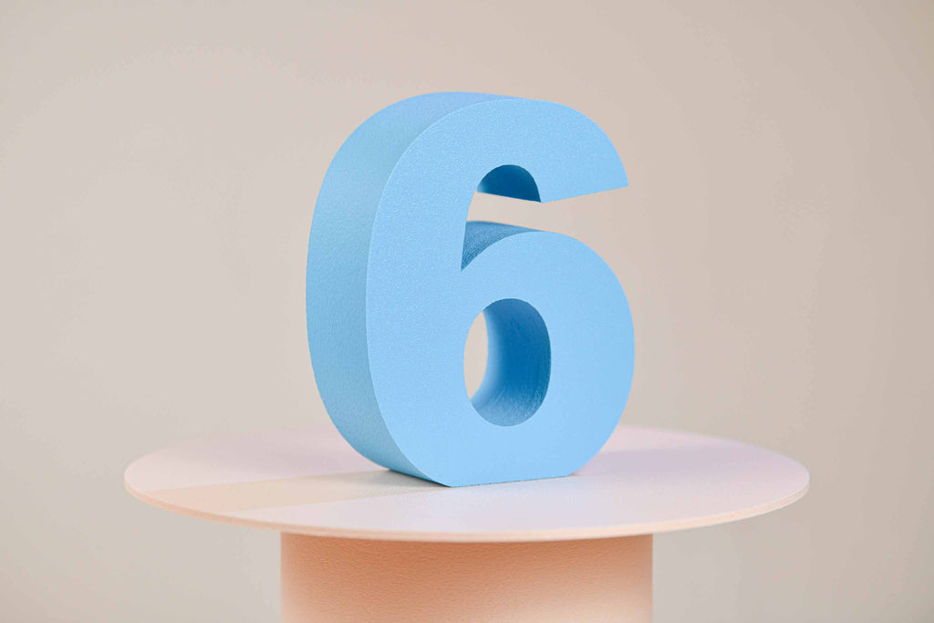 Numéro de table - Grand chiffre