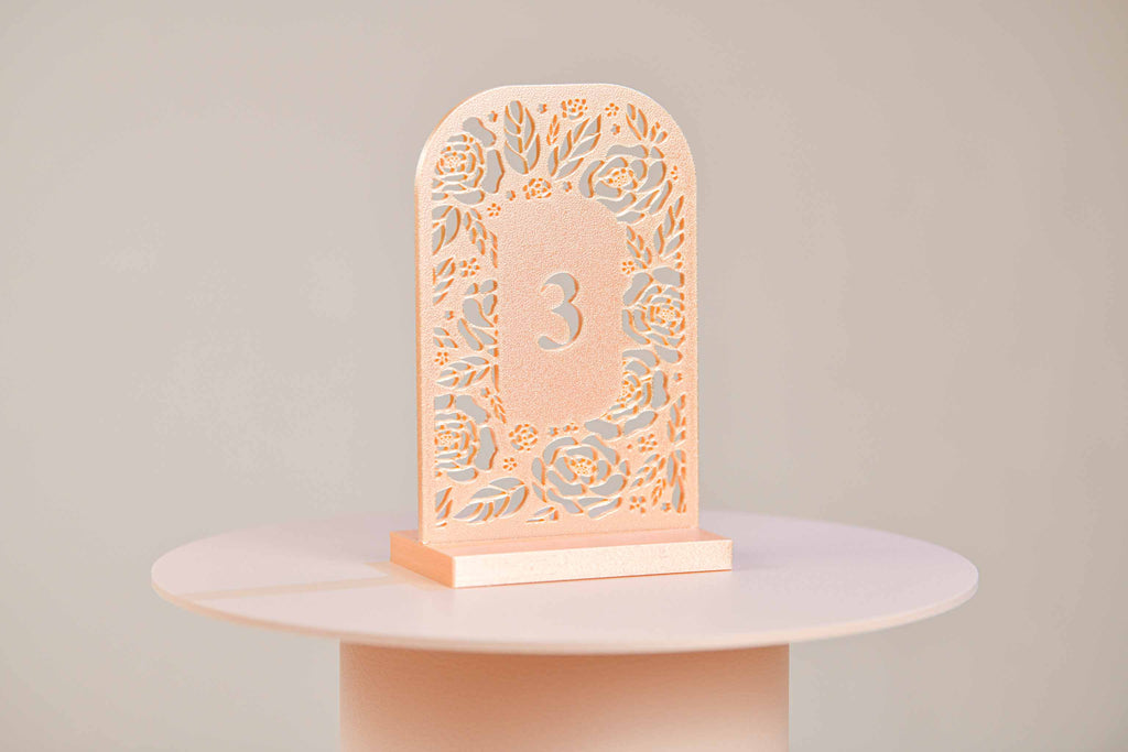 Numéro de table - Roses