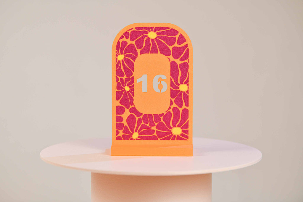 Numéro de table - Fleurs