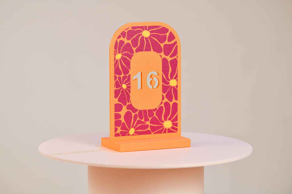 Numéro de table - Fleurs