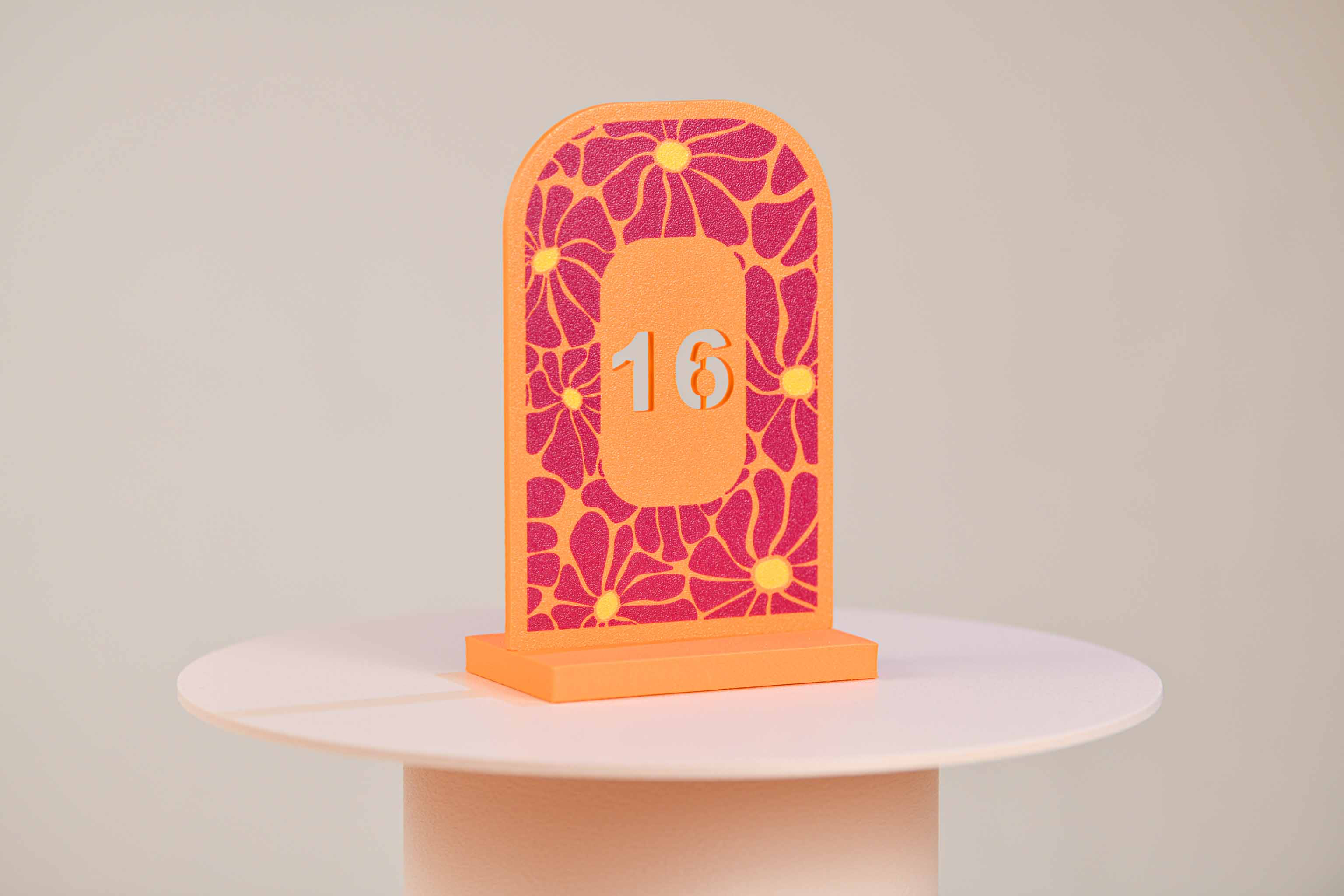 Numéro de table - Fleurs