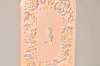Numéro de table - Roses